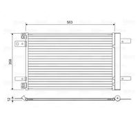 Condensador del aire acondicionado 822550 VALEO para CITROËN PEUGEOT TOYOTA OPEL