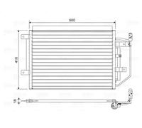 Condensador del aire acondicionado 822556 VALEO para SMART MITSUBISHI