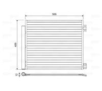 Condensador del aire acondicionado 822559 VALEO para RENAULT NISSAN