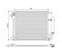 Condensador del aire acondicionado 822587 VALEO para NISSAN JUKE JUKE Van