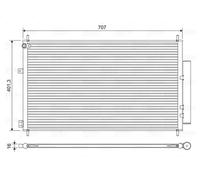 Condensador del aire acondicionado 822593 VALEO para HONDA CR-V IV