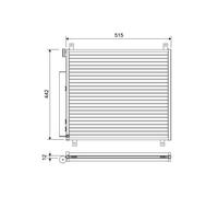 Condensador del aire acondicionado 822655 VALEO para SUZUKI IGNIS III