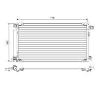 Condensador del aire acondicionado 822658 VALEO para TOYOTA LEXUS