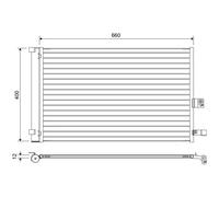 VALEO 822665 Condensador, aire acondicionado