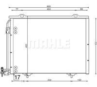 MAHLE AC 211 001S A/C - Condensador
