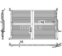 MAHLE Aftermarket Condensador, aire acondicionado para AUDI: A8 (Ref: AC 271 000S)