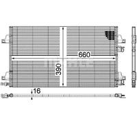 MAHLE AC 366 000P Condensador, aire acondicionado