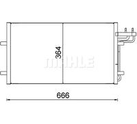 MAHLE Aftermarket Condensador, aire acondicionado para FORD: Focus, C-Max (Ref: AC 374 000S)