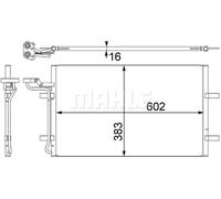 MAHLE ORIGINAL AC 410 001S Condensador, aire acondicionado