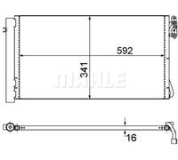 MAHLE Kondensator, Klimaanlage AC414001S