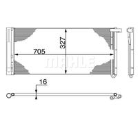 MAHLE ORIGINAL AC 425 000S Condensador, aire acondicionado