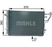 MAHLE Aftermarket Condensador, aire acondicionado para HYUNDAI: i30, Elantra & KIA: Ceed (Ref: AC 442 000P)
