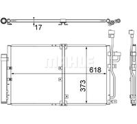 MAHLE ORIGINAL AC 510 000S Condensador, aire acondicionado