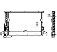 Condensador, aire acondicionado MAHLE AC 512 000S