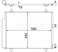 MAHLE Aftermarket Condensador, aire acondicionado para LANCIA: Phedra & FIAT: Ulysse & CITROËN: Jumpy, C8, Dispatch (Ref: AC 515 000S)