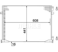 MAHLE Kondensator, Klimaanlage AC528000S