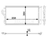 MAHLE AC 56 000P A/C - Condensador