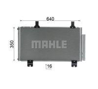 Condensador del aire acondicionado AC 610 000S MAHLE para HONDA ACCORD VIII