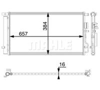 MAHLE AC 64 000P Condensador, aire acondicionado