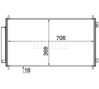 MAHLE ORIGINAL AC 719 000S Condensador, aire acondicionado