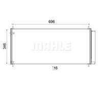 MAHLE AC 799 000S A/C - Condensador