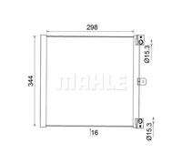 MAHLE ORIGINAL AC 948 000S Condensador, aire acondicionado