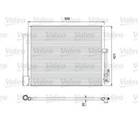Condensador del aire acondicionado Aluminio 814382 VALEO para OPEL MERIVA B VAN