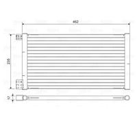 Condensador del aire acondicionado 814433 VALEO para FIAT SEICENTO / 600