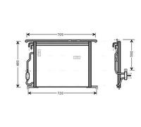 AVA Deutschland GmbH Condensador, aire acondicionado para MERCEDES-BENZ: Classe SL, Classe CL, Classe S (Ref: MSA5280)