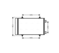 PRASCO CNA5263D Condensador, aire acondicionado
