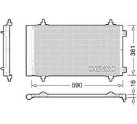 DENSO DCN21018 Condensador, aire acondicionado