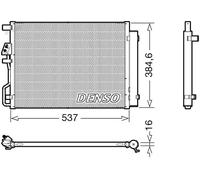 Condensador del aire acondicionado DCN41021 DENSO para HYUNDAI TUCSON