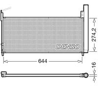 DENSO DCN50116 Condensador, aire acondicionado