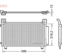 DENSO Condensador Aire Acondicionado Con Secadora para Toyota Yaris 1.5 1.8 Grmn
