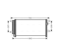 Condensador del aire acondicionado IVA5089D AVA QUALITY COOLING para IVECO