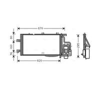 Condensador del aire acondicionado OLA5310D AVA QUALITY COOLING para OPEL