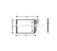 Condensador del aire acondicionado PRA5038 AVA QUALITY COOLING para PORSCHE 911