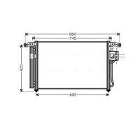AVA COOLING SYSTEMS HY5176D Condensador, aire acondicionado