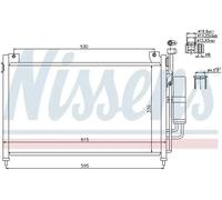 Condensador del aire acondicionado R 1234yf 940033 NISSENS para MAZDA 2