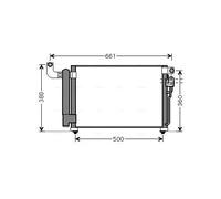PRASCO KA5082D Condensador, aire acondicionado
