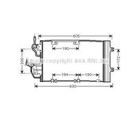 Condensador del aire acondicionado R 1234yf OL5454D AVA QUALITY COOLING