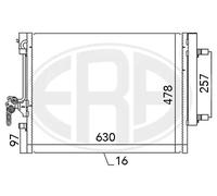 Condensador del aire acondicionado R 134 a 667115 ERA para VOLVO V60 I V70 III