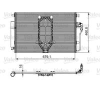 Condensador del aire acondicionado R 134 a 812502 VALEO para MERCEDES-BENZ