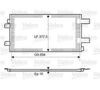 VALEO 814003 Condensador, aire acondicionado