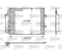 Condensador del aire acondicionado R 134 a 814061 VALEO para RENAULT TWINGO II