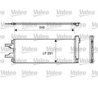 Condensador del aire acondicionado R 134 a 814069 VALEO para FIAT PEUGEOT OPEL
