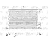 Condensador del aire acondicionado R 134 a 814155 VALEO para FIAT MAZDA LANCIA