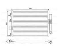 Condensador del aire acondicionado R 134 a 814161 VALEO para FORD C-MAX II