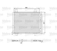 Condensador del aire acondicionado R 134 a 814168 VALEO para VW SEAT SKODA