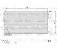 Condensador del aire acondicionado R 134 a 814169 VALEO para AUDI Q3